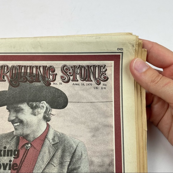 Vintage Rolling Stone Magazine Dennis Hopper John Lennon April 16, 1970 Music - Picture 2 of 5